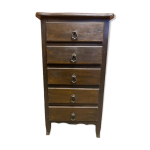Commode, chiffonnier 5 tiroirs ancien en bois