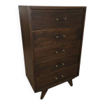 Commode chiffonnier en ch�ne des ann�es 60