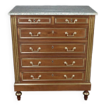 Commode chiffonnire en acajou, style louis xvi milieu xxe