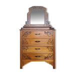 Commode coiffeuse art dco, meuble ancien vintage