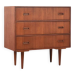 Commode danoise en teck du milieu du sicle, annes 1960.