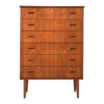 Commode danoise en teck, style milieu du xxe si�cle, ann�es 1960.