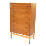 Commode danoise vintage de poul volther pour fdb mbler, 1950