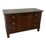 Commode empire, époque début du xixe siècle en bois de placage acajou Commode empire, époque début du xixe siècle en bois de placage acajou