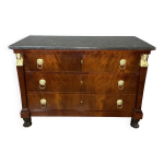Commode d'poque empire en acajou