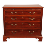 Commode d'�poque george iii en acajou avec tirette - 18� si�cle