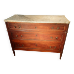 Commode d'�poque louis xvi dessus marbre