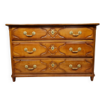Commode poque louis xvi en merisier massif de la seconde moiti du xviii