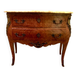 Commode galbe de style louis xv dessus marbre xx sicle