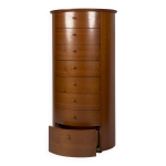 Commode italienne moderne en merisier, ann�es 1970