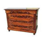 Commode louis philippe en acajou, fin xixme