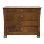 Commode louis philippe fin xixme en noyer et sapin