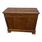 Commode louis - philippe en ronce de noyer fin xixe