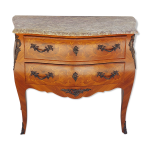 Commode louis xv en marqueterie bois de rose