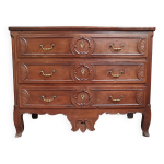 Commode louis xv en noyer