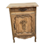 Commode louis xv rnove en bois massif de chne brut xviiime