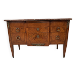 Commode louis xvi en marqueterie de bois de placage xx sicle