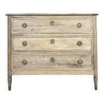 Commode louis xvi en noyer blanchi, circa 1800