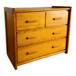 Commode maison gauthier en pin massif, annes 80