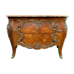 Commode marqueterie & bronze style louis xv