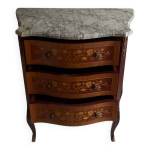 Commode marqueterie marbre