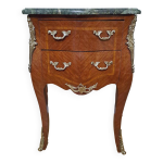 Commode en marqueterie et marbre vert Commode en marqueterie et marbre vert