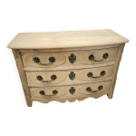 Commode merisier massif naturel style louis xiv
