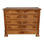 Commode en merisier, style louis - philippe 1900