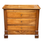 Commode en noyer massif style louis philippe du 19me