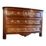 Commode en noyer r�gence poign�es aux chinois xviiie si�cle