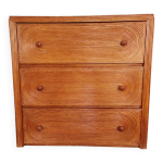 Commode en osier des annes 70