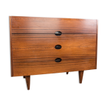 Commode en palissandre design paul geoffroy édité par roche bobois Commode en palissandre design paul geoffroy édité par roche bobois