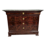 Commode parisienne ancienne �poque louis philippe en acajou, xix si�cle