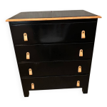 Commode parisienne noire relookée Commode parisienne noire relookée