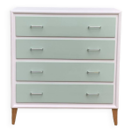 Commode pieds compas vintage 1950