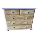 Commode en pin relooke