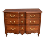 Commode de port en acacia, poque louis xv 2e partie xviiie
