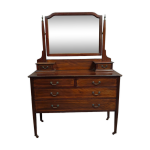 Commode psych� anglaise napol�on iii acajou �l�gante et fonctionnelle
