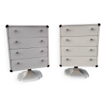 Commode en r�sine blanche, pied tulipe, gautier