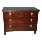 Commode retour d'egypte en acajou début xix Commode retour d'egypte en acajou début xix