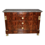 Commode retour d'egypte en acajou dbut xix
