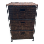 Commode rotin 3 tiroirs Commode rotin 3 tiroirs
