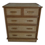Commode en rotin et osier Commode en rotin et osier