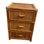 Commode en rotin vintage Commode en rotin vintage