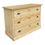 Commode en sapin 1940  porte - tiquettes