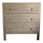 Commode en sapin patin 3 tiroirs