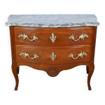 Commode sauteuse en acajou massif, style louis xv fin xixe