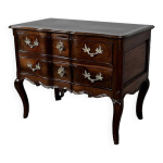 Commode sauteuse en amarante et acajou, poque louis xv xviiie