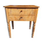 Commode sauteuse louis - philippe en ronce de noyer