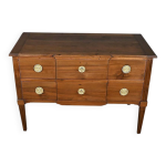 Commode sauteuse en noyer, �poque louis xvi fin xviiie